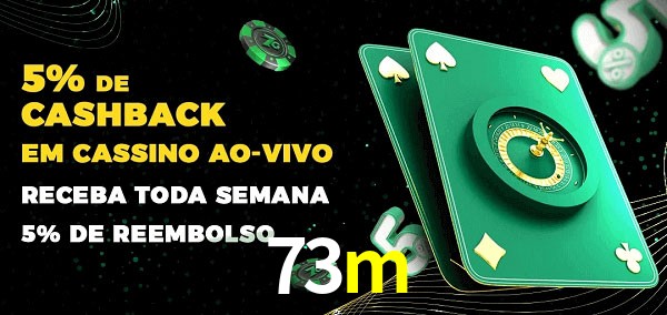 Promoções do cassino ao Vivo 73m
